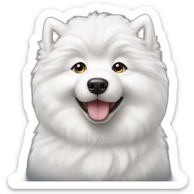 samoyed puppy sticker