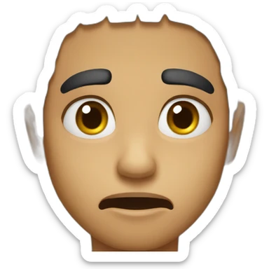 Arab boy anger sticker