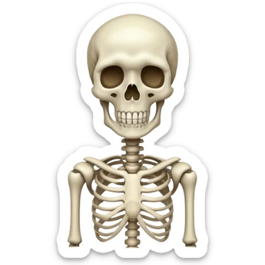 a tall Skeleton  sticker