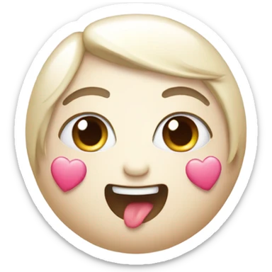 Cute heart perl  sticker