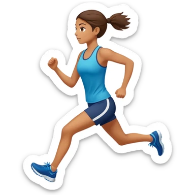Active girl sticker