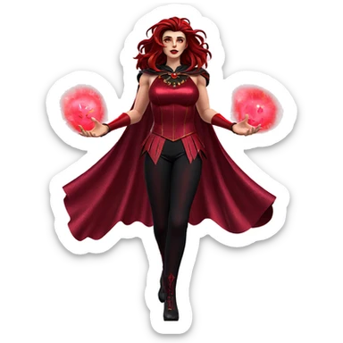 magical girl with red eyes sticker