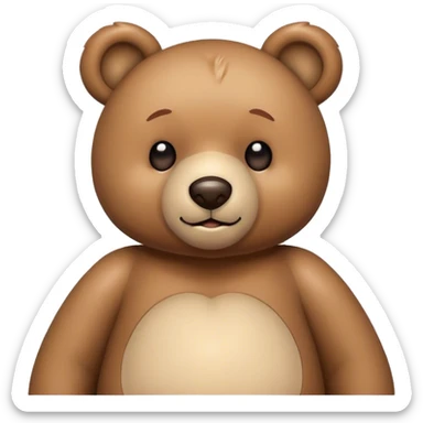 Oso de peluche masculino sticker