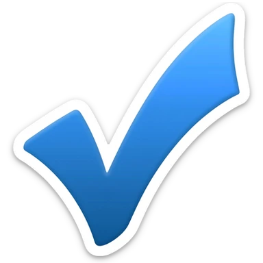 Verificado azul palomita sticker