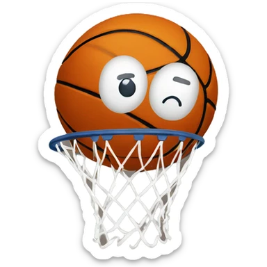 A basketball that is pregnant  sticker