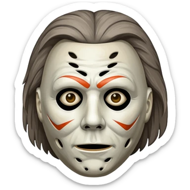 michael myers halloween sticker