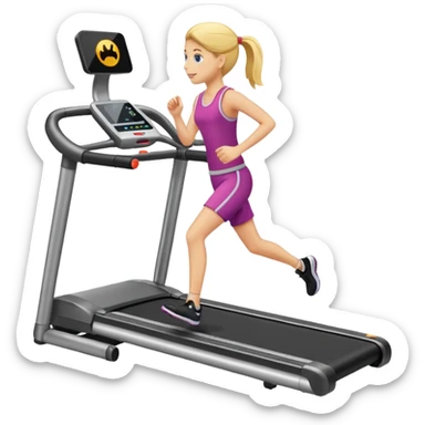 Treadmill sticker