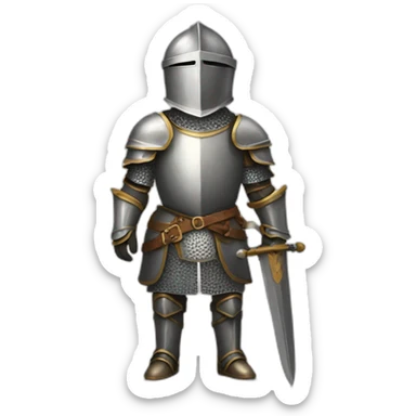 knight's armor sticker