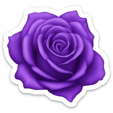 Purple rose sticker