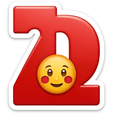 this emoji should be like 100 sign emoji but the nummber should be 3000 instead of 100 and color should be red sticker