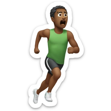 person who run sooo fast sticker