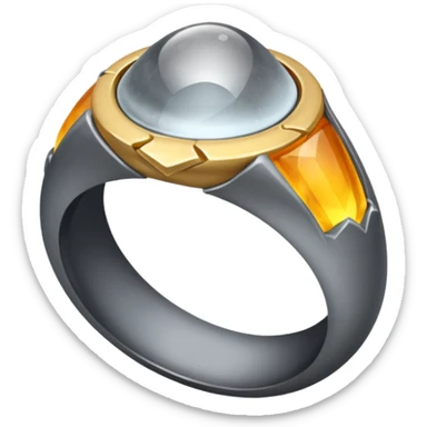The Resurrection Stone is a smooth, translucent gray stone, typically worn as a ring. It has the power to summon the spirits of the dead, allowing the holder to communicate with them. sticker