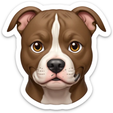 Only brindle Staffordshire Bull Terrier Pit Bull sticker