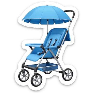 blue stroller sticker