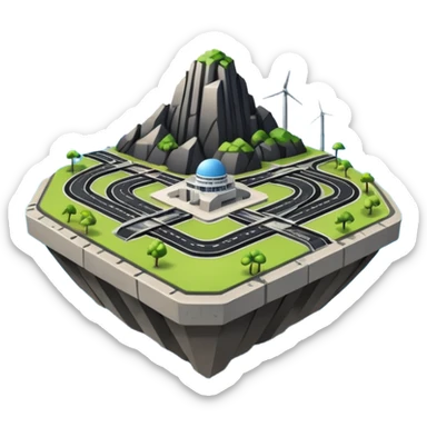 island infrastructure  sticker