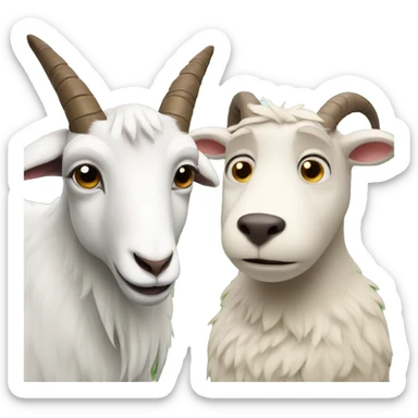 Goat and bear  sticker