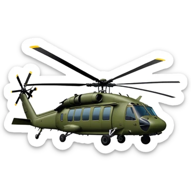 Sikorsky UH-60 Black Hawk - Sikorsky (Model Year: 2022) (Iconic colour: Olive green) sticker
