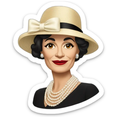 coco chanel de perfil sticker