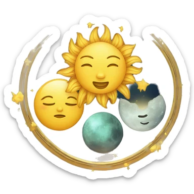 Rising sign Gemini, sun Leo, moon Gemini sticker