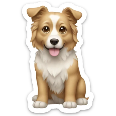 Um cachorro numa árvore  sticker