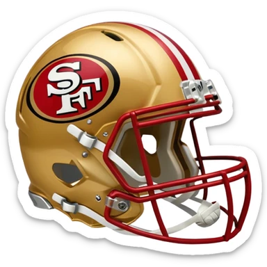 San Francisco 49ers helmet  sticker