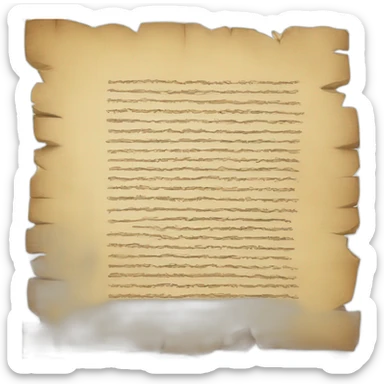 old document stylized to be rosetta stone sticker