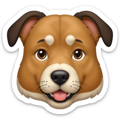 a big dox mix with regular dog and german shepard sticker