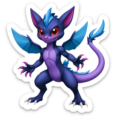 Venom-Stitch-Zekrom-Sneasel-fusion, full body sticker