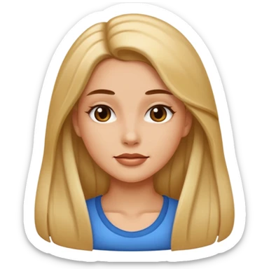 Va bene la terza foto solamente i capelli devono essere più lisci sticker