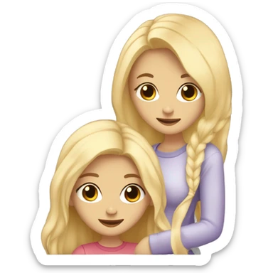 Lesbian couple, both girls very pretty one blonde other dar haired sticker
