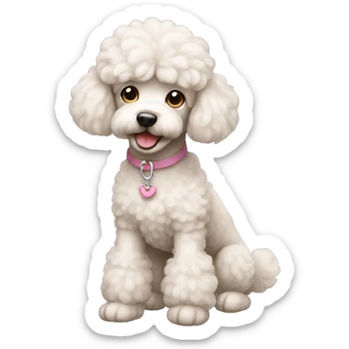 Poodle sticker