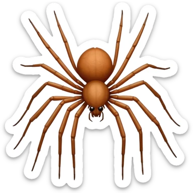 A dangerous brown recluse  sticker