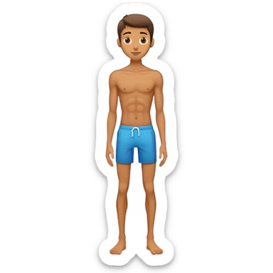 skinny body male sticker