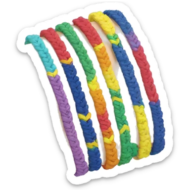 Friendship bracelet sticker