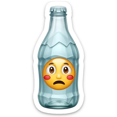 empty SODA bottle  sticker