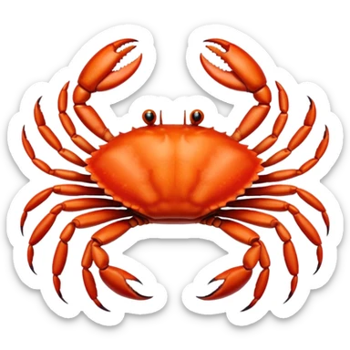Crab Regrowing sticker