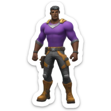 Fornite skin super-héros sticker