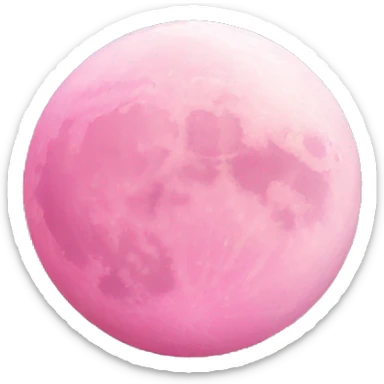 Pink moon  sticker