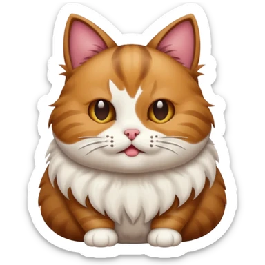 Cat pooping. sticker