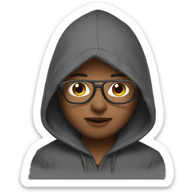 sor wearing a hoddie sticker