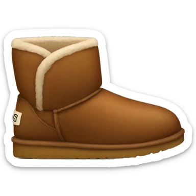 Brown uggs sticker