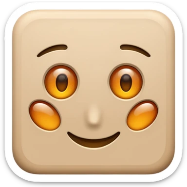 simple emoji of a skin patch or bandage representing dermatology sticker