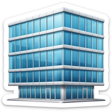 A professional office building representing a company sticker