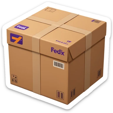 FedEx delivery parcel sticker