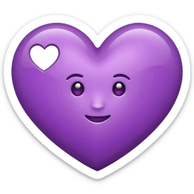 quiero solo la mitad del corazon morado, ahi esta completa, es como si estubiese roto a ;a mitad el corazon morado sticker