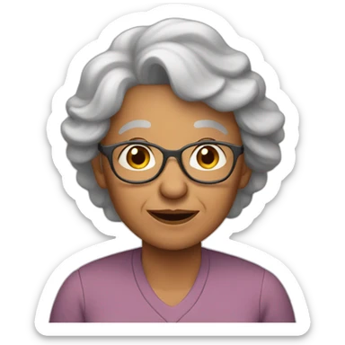 grandma but men sticker