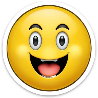 wonder emoji just like in the pacman  sticker