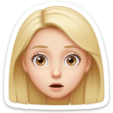 Girl amazed at what she’s seeing sticker