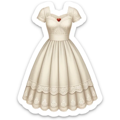 White romantic vintage aesthetic  sticker