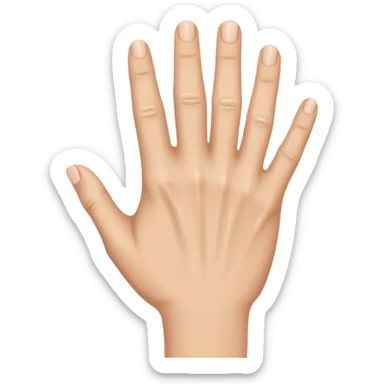 rear of veiny fist backview sticker